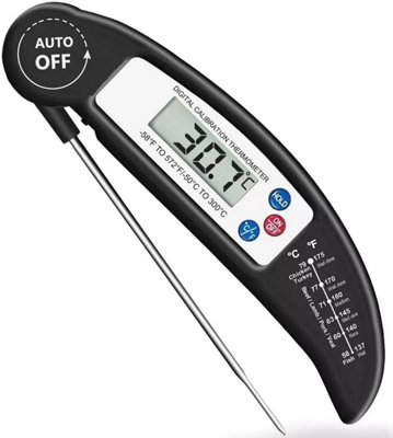 Digital Food Thermometer Probe Cooking Meat Kitchen Temperature Bbq Turkey Milk from B&Q