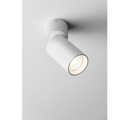 CGC Lighting Cgc White Round Surface Mount Spotlight Adjustable Head Gu10 Ceiling Downlight from B&Q