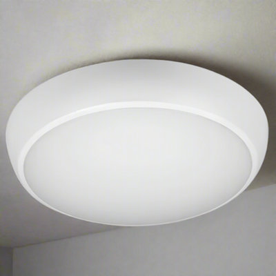 CGC Lighting Cgc Ultralux Ip65 Led Bulkhead With Cct Colour Temperature And Power Output Switchable Functions from B&Q