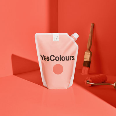 B&Q -  Joyful Orange Eggshell Paint1 Litre