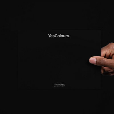 Yescolours Electric Black Paint Swatch, Perfect Colour Match