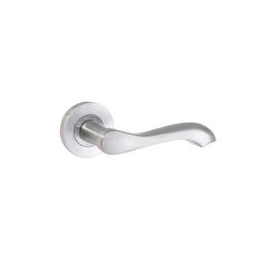 B&Q -  Camila Lever On Rose Satin Chrome