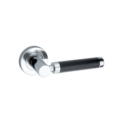 Spira Brass Zest Lever On Rose Dual Tone Black/pc from B&Q