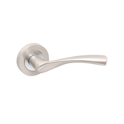 Spira Brass Mercury Lever On Rose Dual Tone from B&Q