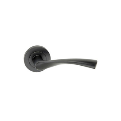 B&Q -  Mercury Lever On Rose Matt Black