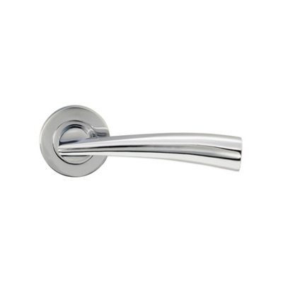 Spira Brass Leygo Lever On Rose Polished Chrome