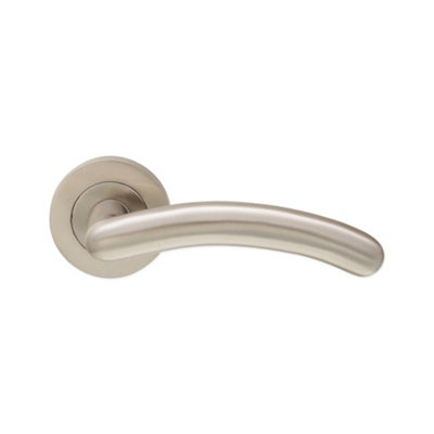 B&Q -  Taurus Lever On Rose Satin Nickel