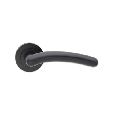 B&Q -  Taurus Lever On Rose Matt Black