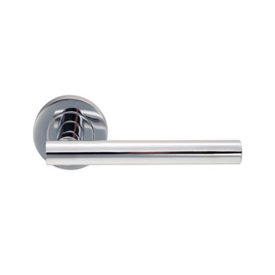Spira Brass Jura Lever On Rose Polished Chrome