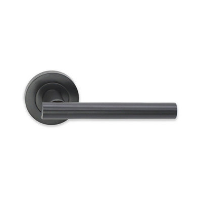 B&Q -  Jura Lever On Rose Gunmetal Grey