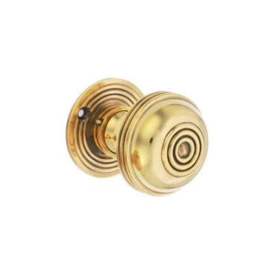 Spira Brass Bloxwich 50Mm Rim/Mortice Door Knob Aged Brass
