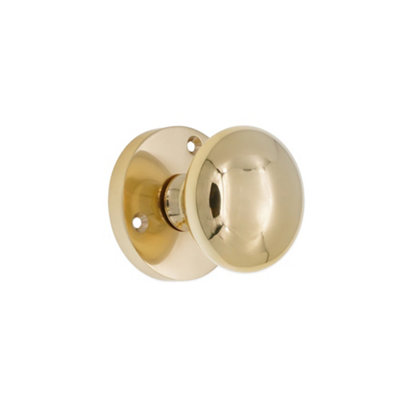Spira Brass - Victorian Mortice Door Knob - Polished Brass - 2 Pack - Image 4