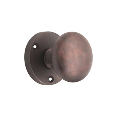 Spira Brass Victorian Door Knob Aged Bronze