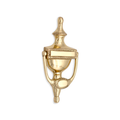 OakcraftsGeorgian Door Knocker 150mm Polished Brass Finish from B&Q