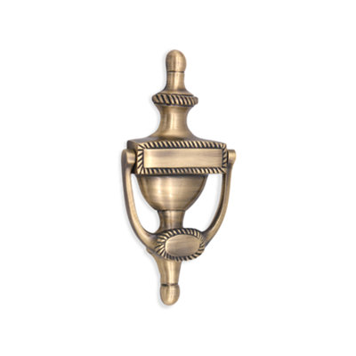 OakcraftsGeorgian Door Knocker 150mm Antique Brass Finish from B&Q