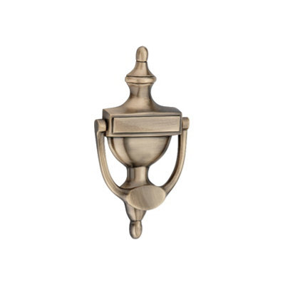 OakcraftsVictorian Door Knocker 150mm Antique Brass Finish from B&Q