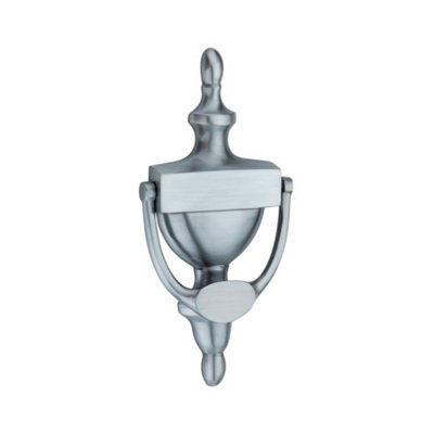 Spira Brass Victorian Door Knocker 200Mm Satin Chrome