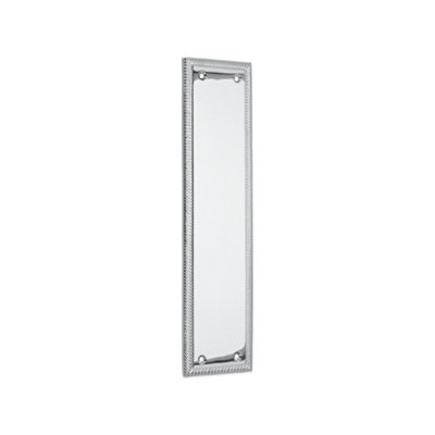 B&Q -  Georgian Finger Plate Square 300mm Polished Chrome