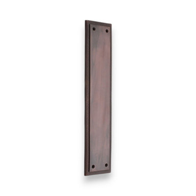 B&Q -  Georgian Finger Plate Square 300mm Aged Bronze