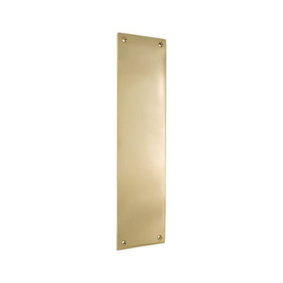 B&Q -  Victorian Finger PlateSquare 300mm Polished Brass