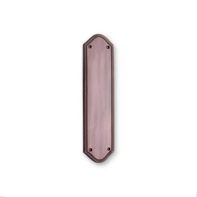 B&Q -  Georgian Finger PlateHalf Round 295mm Aged Bronze