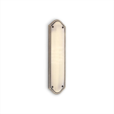 B&Q -  Georgian Finger PlateHalf Round 295mm Antique Brass