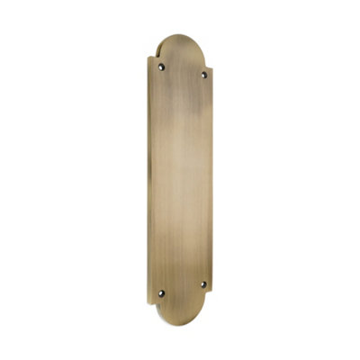 B&Q -  Victorian Finger PlateHalf Round 300mm Antique Brass