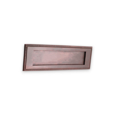 Spira Brass Bronze Georgian Letter Plate 250Mm Aged