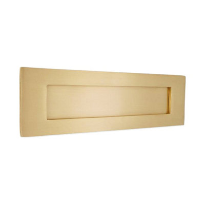 B&Q -  Victorian Letter Plate 250mm Satin Brass