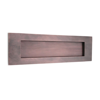 B&Q -  Victorian Letter Plate 250mm Aged Bronze