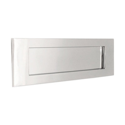 B&Q -  Victorian Letter Plate 300mm Polished Chrome