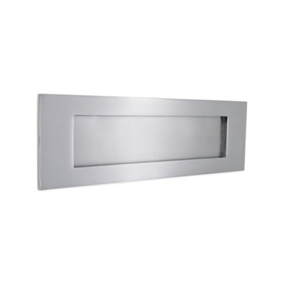 B&Q -  Victorian Letter Plate 300mm Satin Chrome
