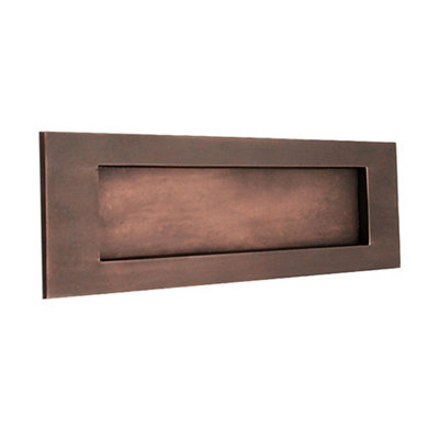 B&Q -  Victorian Letter Plate 300mm Aged Bronze
