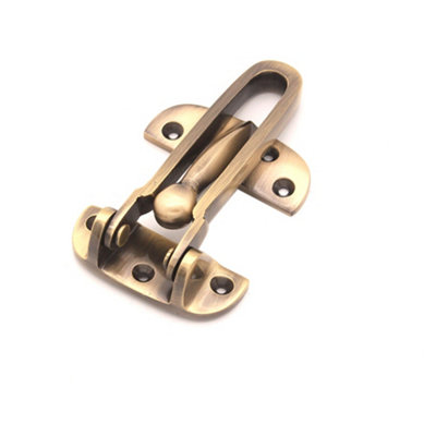 B&Q -  Brass Door Guard 105mm Antique Brass