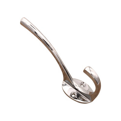 Spira Brass Brass Coat Hook115mm Polished Chrome from B&Q