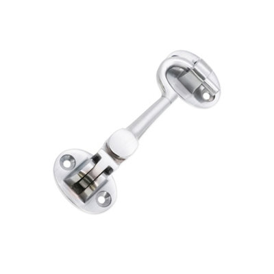 Spira Brass Brass Cabin Hook 3"75mm Satin Chrome from B&Q
