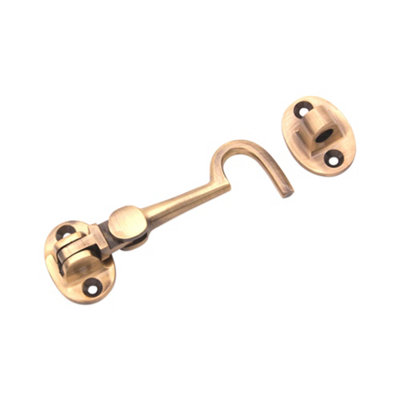 Spira Brass Brass Cabin Hook 3"75mm Antique Brass from B&Q