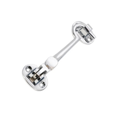 Spira Brass Brass Cabin Hook 4"100mm Polished Chrome from B&Q