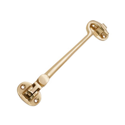 Spira Brass Brass Cabin Hook 6"150mm Polished Brass from B&Q