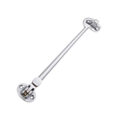 Spira Brass Brass Cabin Hook 8"200mm Satin Chrome from B&Q