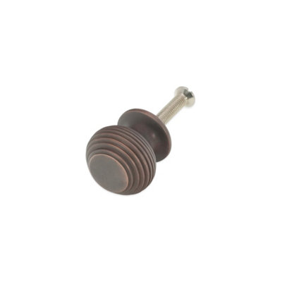 Spira Brass Beehive Small 30mm Cupboard Knob Aged Bronze from B&Q