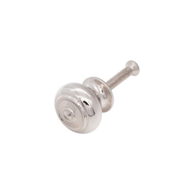 B&Q -  Bloxwich Small 30mm Cupboard Knob Polished Nickel