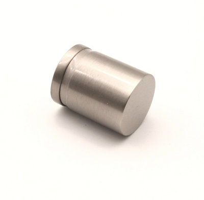 B&Q -  Cylinder Cupboard Pull Satin Silver