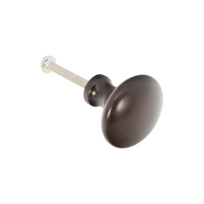 B&Q -  Mushroom 32mm Cupboard Knob Aged Bronze