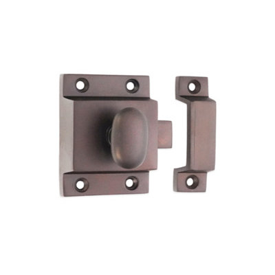 B&Q -  Brass Cupboard Catch Aged Bronze