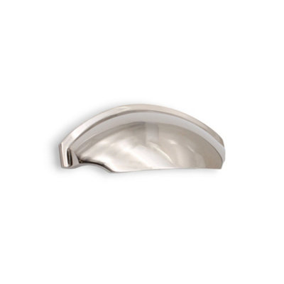 B&Q -  Tulip Drawer Cup Pull Polished Nickel