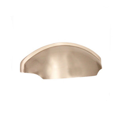B&Q -  Tulip Drawer Cup Pull Satin Nickel