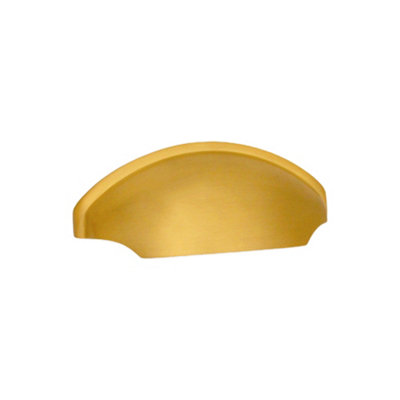 B&Q -  Tulip Drawer Cup Pull Satin Brass