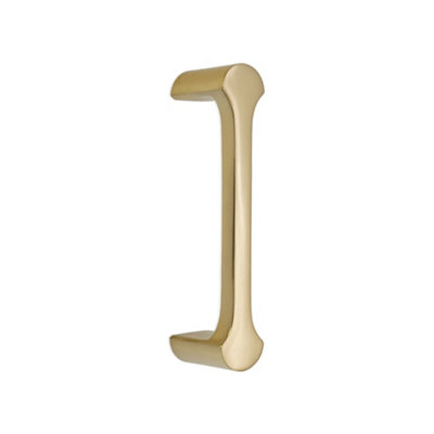 B&Q -  Tulip Pull Handle 115mm Polished Brass