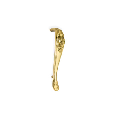 Spira Brass Lion Cabinet Pull Handle Polished Brass 250Mm - Image 4